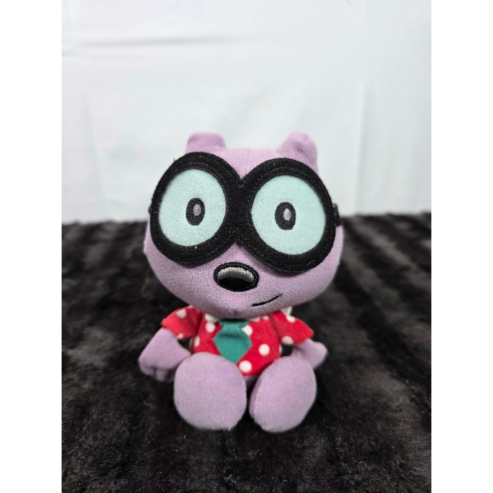 Ty Beanie Baby Walden Wow Wow Wubbzy Purple Plush Red Polka Dot Shirt 2008 Toy